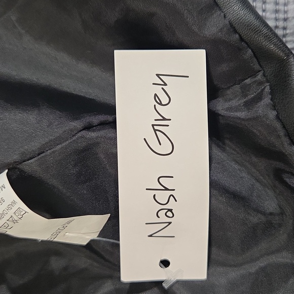 Nashville Black Faux leather blazer jacket coat - Picture 3 of 3